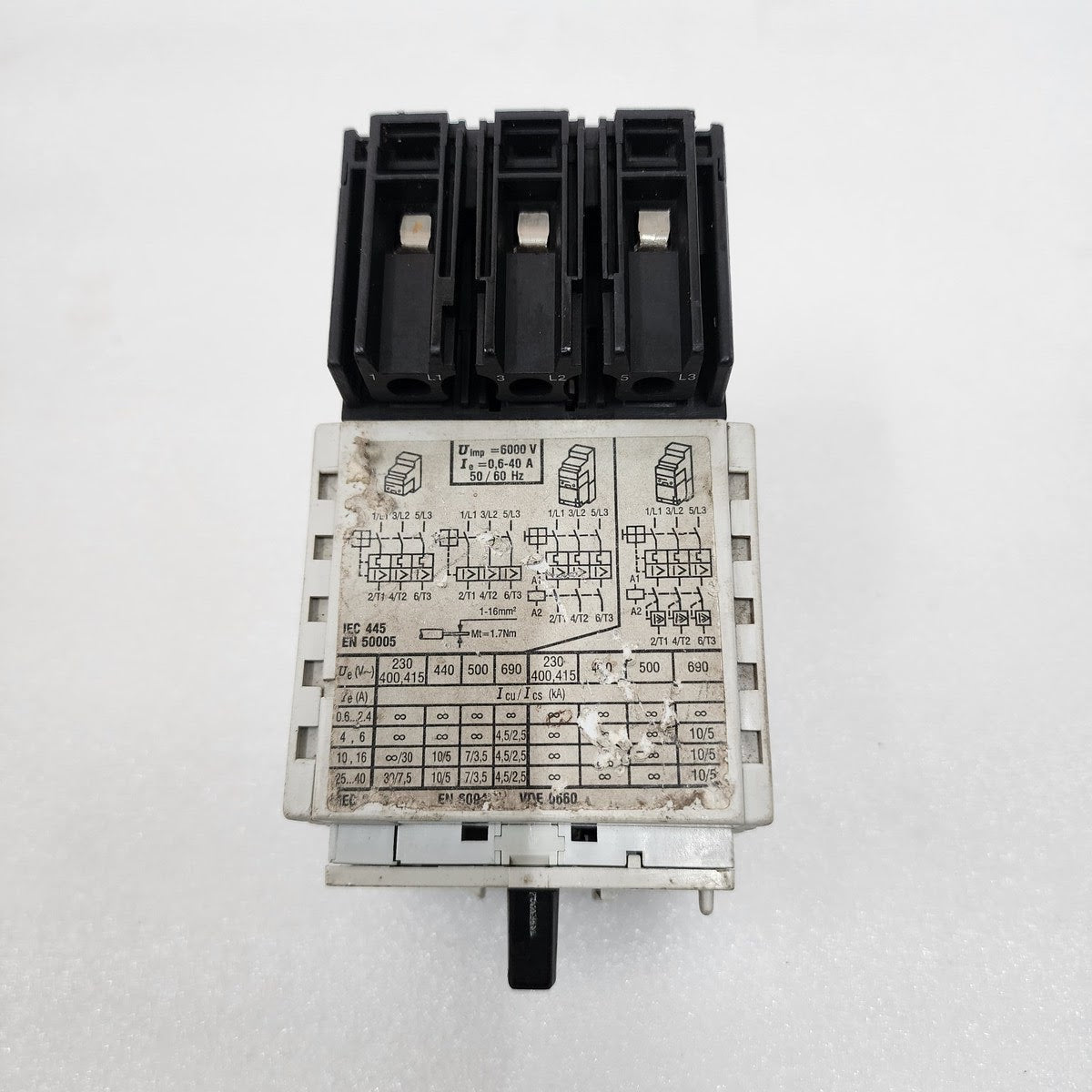 MOELLER ZM-16-PKZ2 MANUAL MOTOR OPERATOR