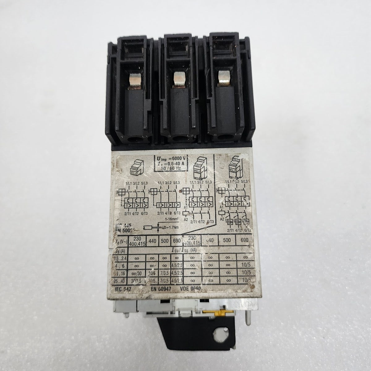 MOELLER M-16-PKZ2 MANUAL MOTOR PROTECTOR