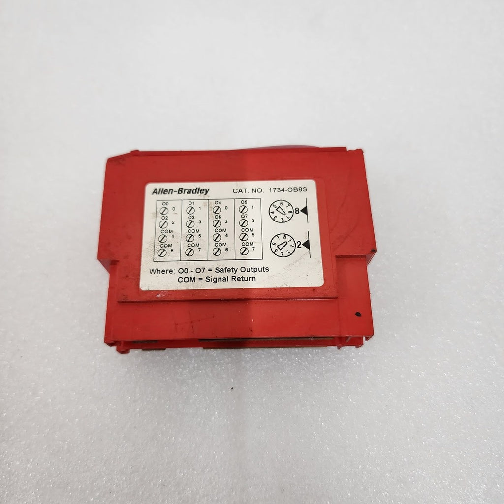ALLEN BRADLEY CAT 1734-0B8S POINT GUARD I/O SAFETY MODULE 19907 SER A