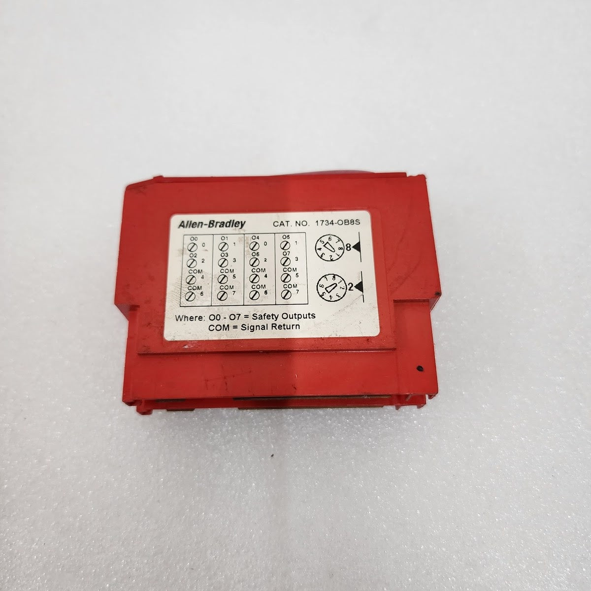 ALLEN BRADLEY CAT 1734-0B8S POINT GUARD I/O SAFETY MODULE 19907 SER A