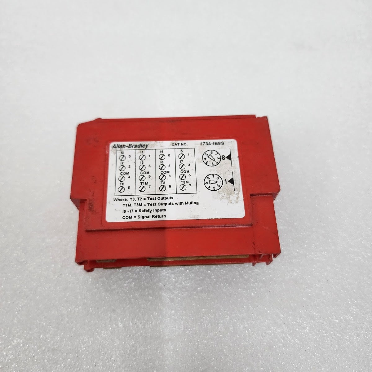 ALLEN BRADLEY CAT 1734-IB8S POINT I/O 8CH DIGITAL INPUT MODULE 25132 SER A