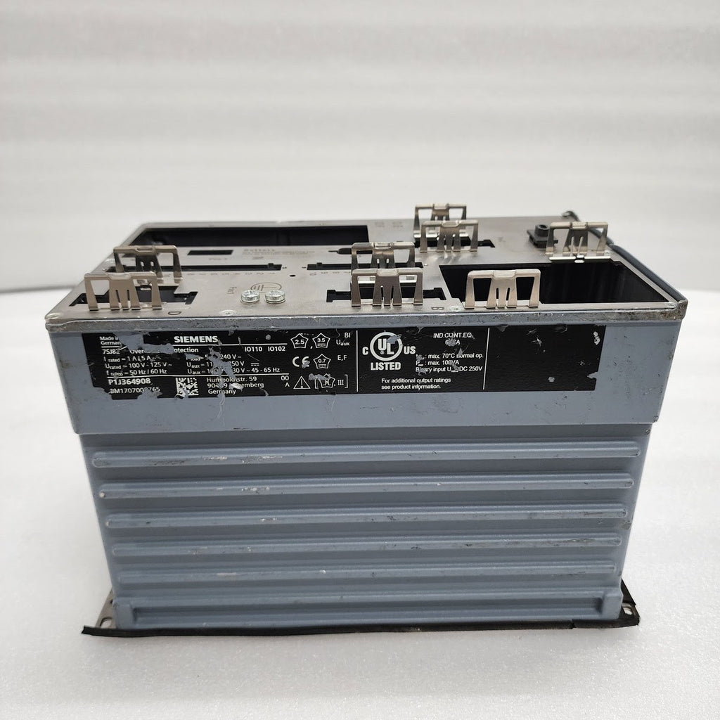 SIEMENS SIPROTEC 7SJ82 EMPTY BACK PANEL