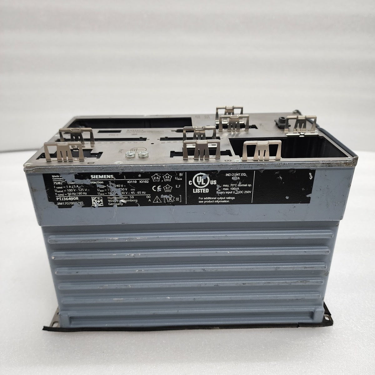 SIEMENS SIPROTEC 7SJ82 EMPTY BACK PANEL