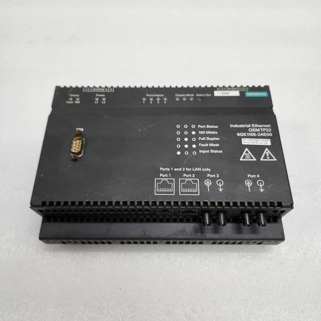 SIEMENS OSMTP22 INDUSTRIAL ETHERNET SWITCH 6GK1105-2AE00