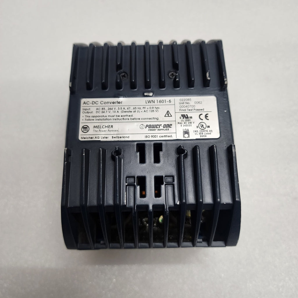 MELCHER POWER-ONE CONVERT SELECT 240 LWN 1601-6 POWER SUPPLY 24VDC 10A