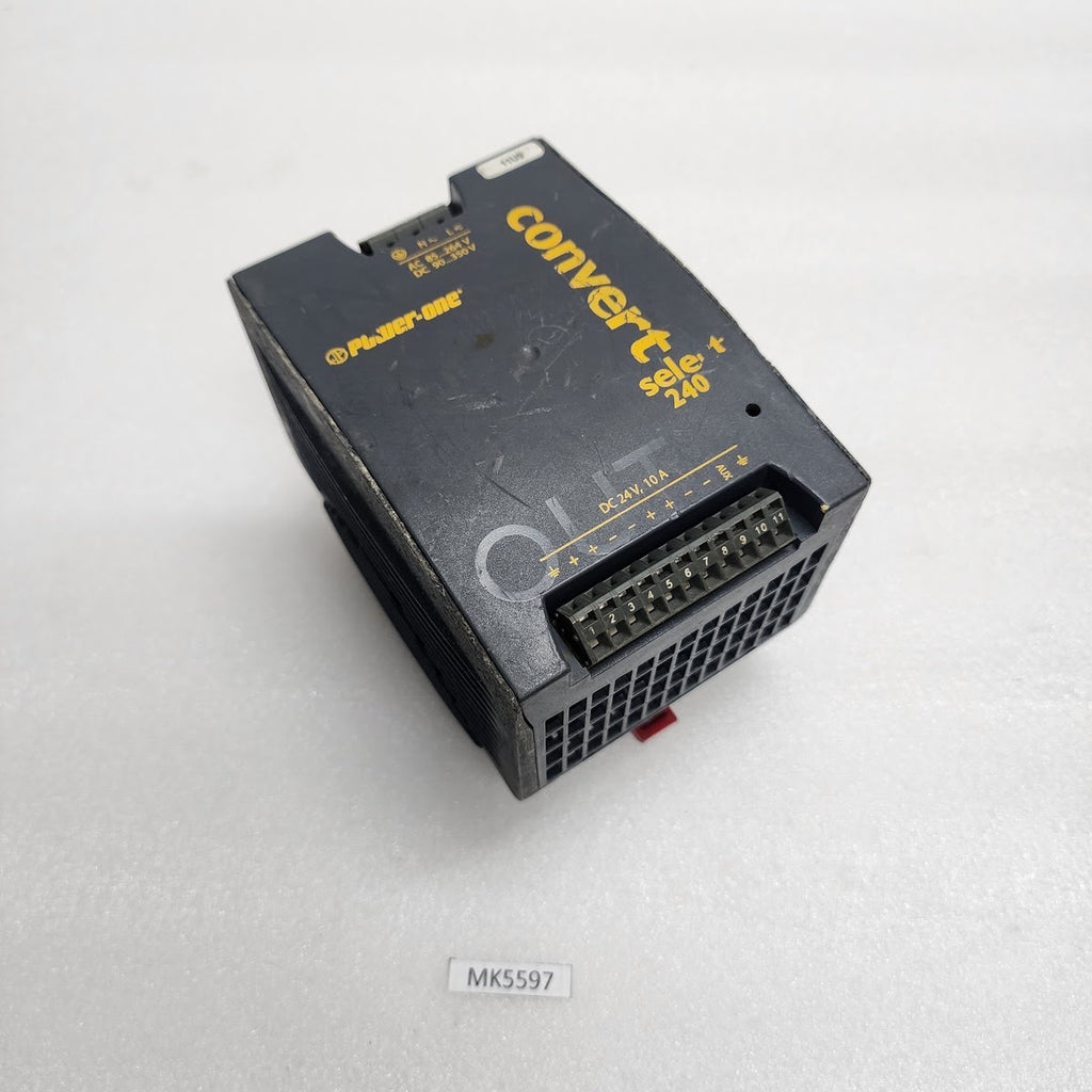 MELCHER POWER-ONE CONVERT LWN 1601-6 SELECT 240 POWER SUPPLY 24VDC 10A