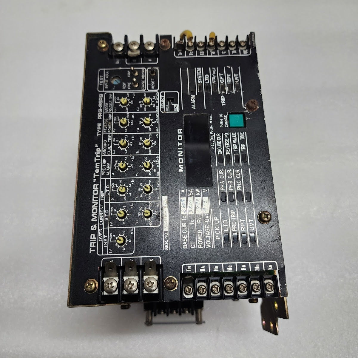 PRQ-2SRG TRIP & MONITOR TEM TRIP 2609A CT 3200/5A 415V