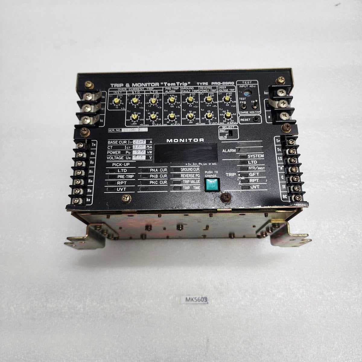 PRQ-2SRG TRIP & MONITOR TEM TRIP 2609A CT 3200/5A 415V
