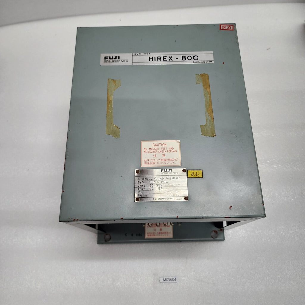 FUJI ELECTRIC HIREX 80C AUTOMATIC VOLTAGE REGULATOR 135VDC/450VAC
