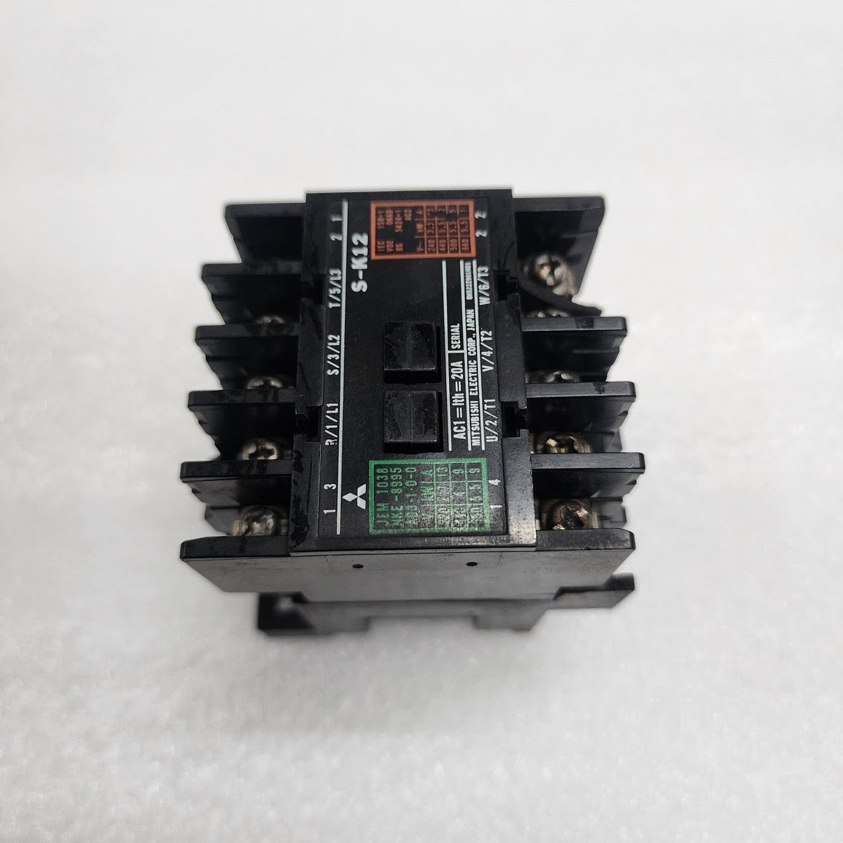 MITSUBISHI S-K12 MAGNETIC CONTACTOR 20A COIL VOLTAGE 100V
