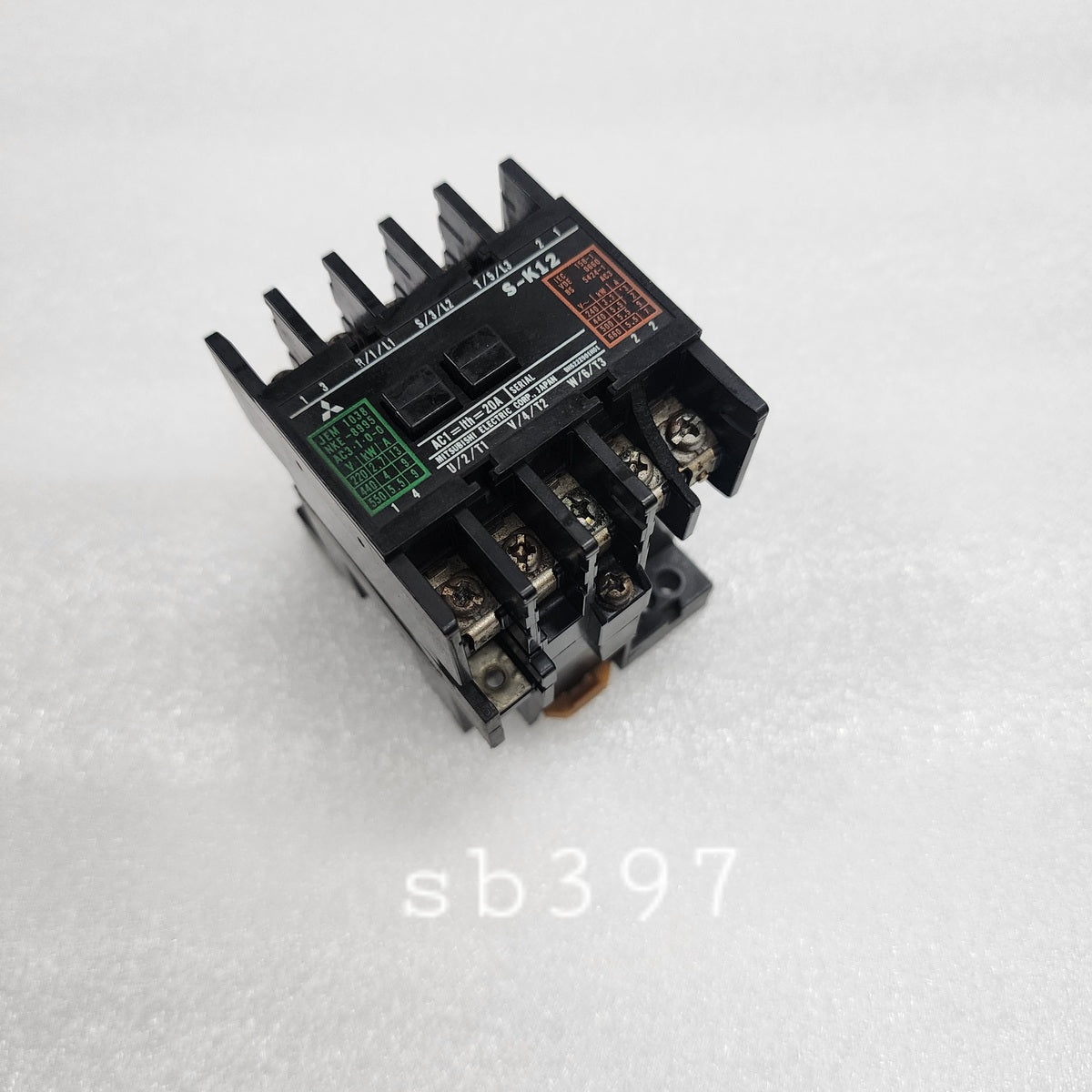 MITSUBISHI S-K12 MAGNETIC CONTACTOR 20A COIL VOLTAGE 100V