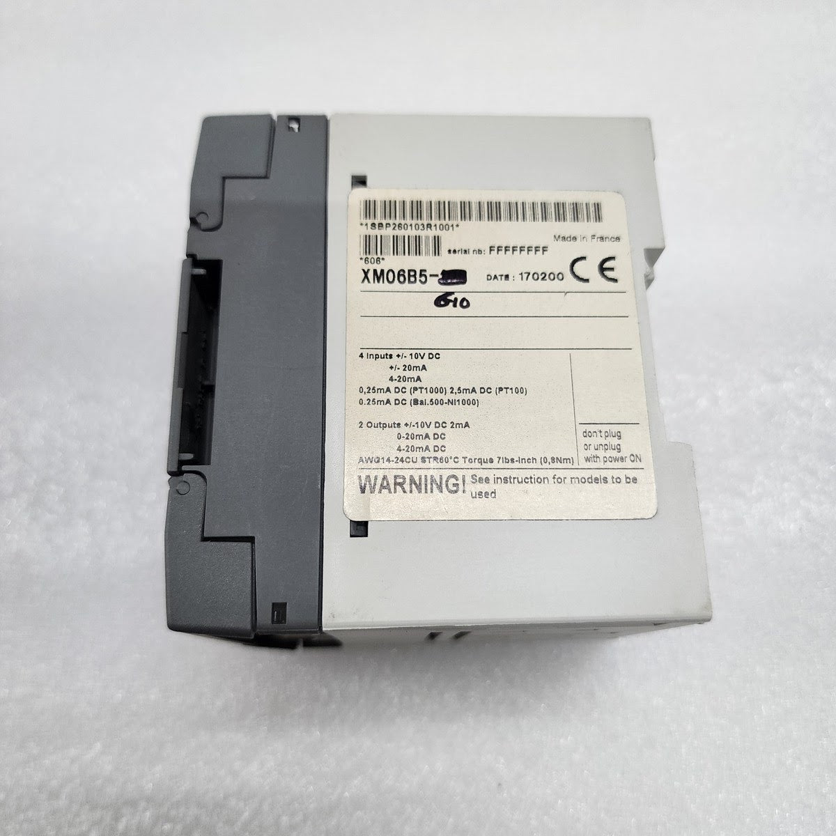 ABB XM06B5-G10 ANALOG I/O MODULE | 4 INPUTS / 2 OUTPUTS | MADE IN FRANCE