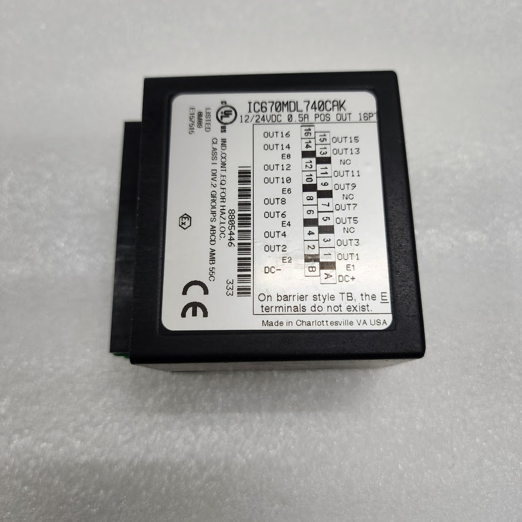 GE FANUC IC670MDL 740CAK POS OUTPUT MODULE 12/24VDC