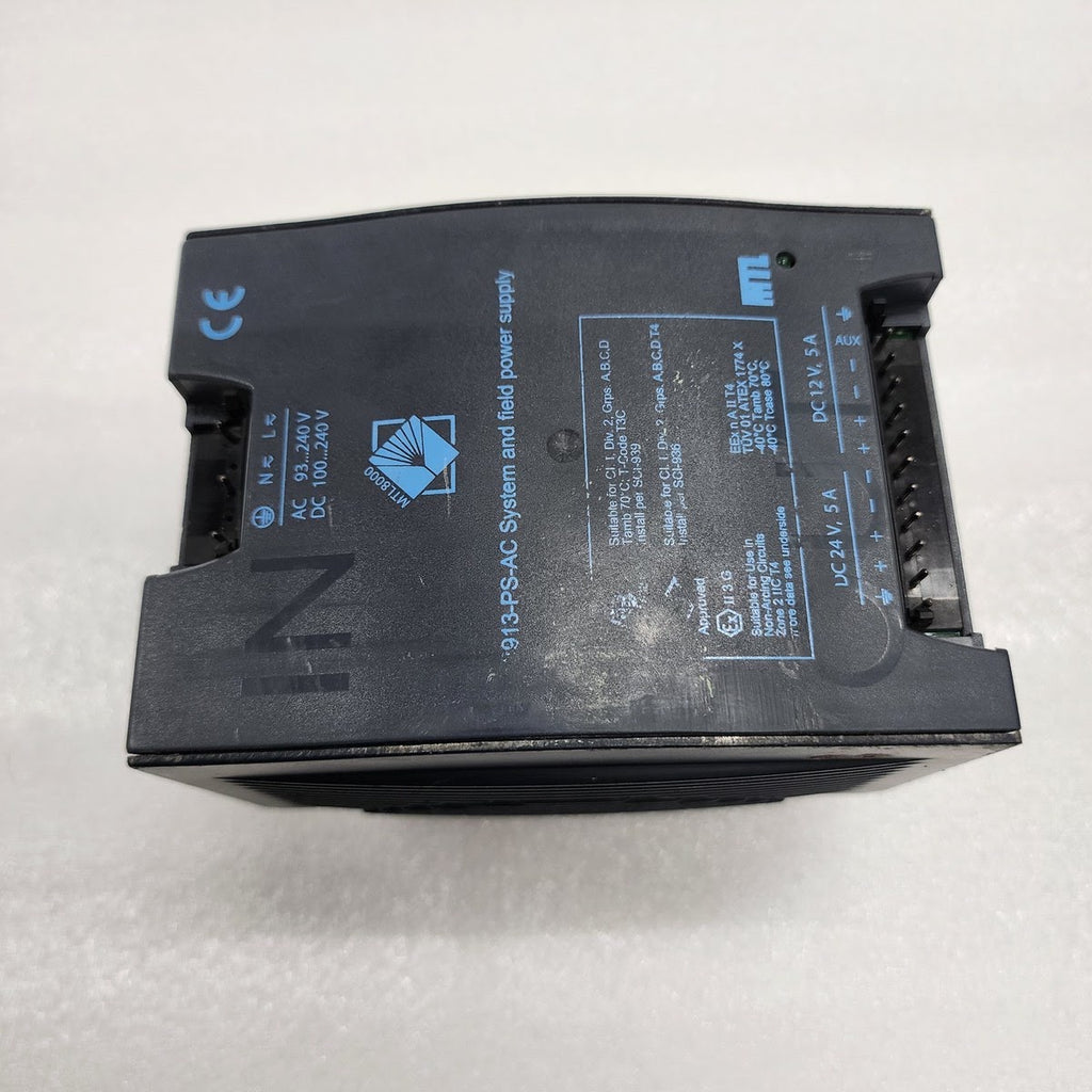 MTL INSTRUMENT 8000 SYSTEM AND FIELD POWER SUPPLY 8913-PS-AC WITHOUT CONNECTOR
