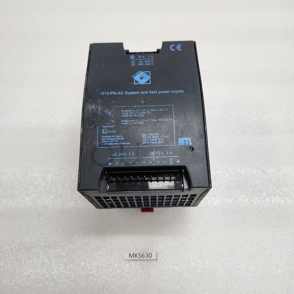 MTL INSTRUMENT 8000 SYSTEM AND FIELD POWER SUPPLY 8913-PS-AC WITHOUT CONNECTOR