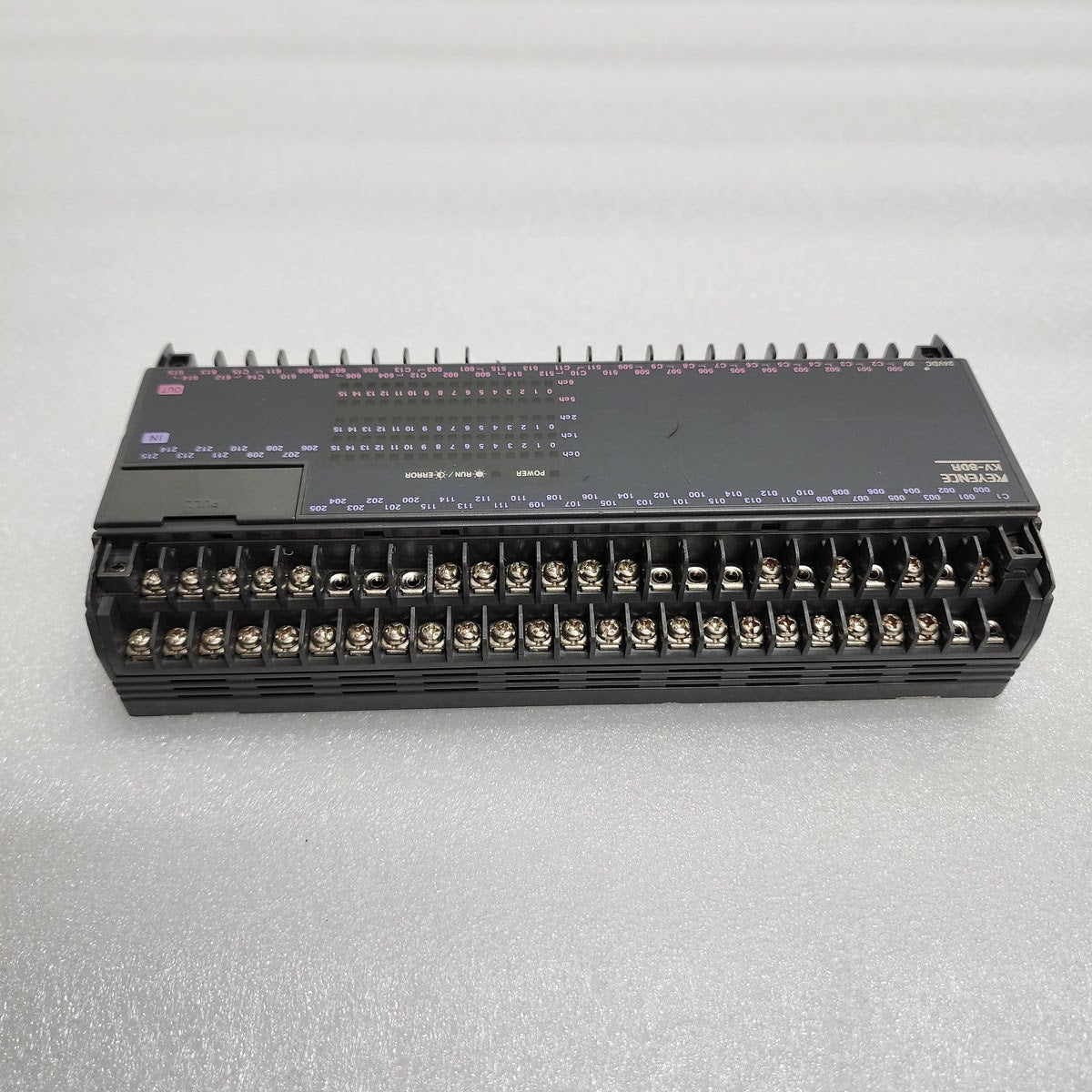 KEYENCE KV-80R CPU PLC MODULE CRACK ON BACK OF BODY
