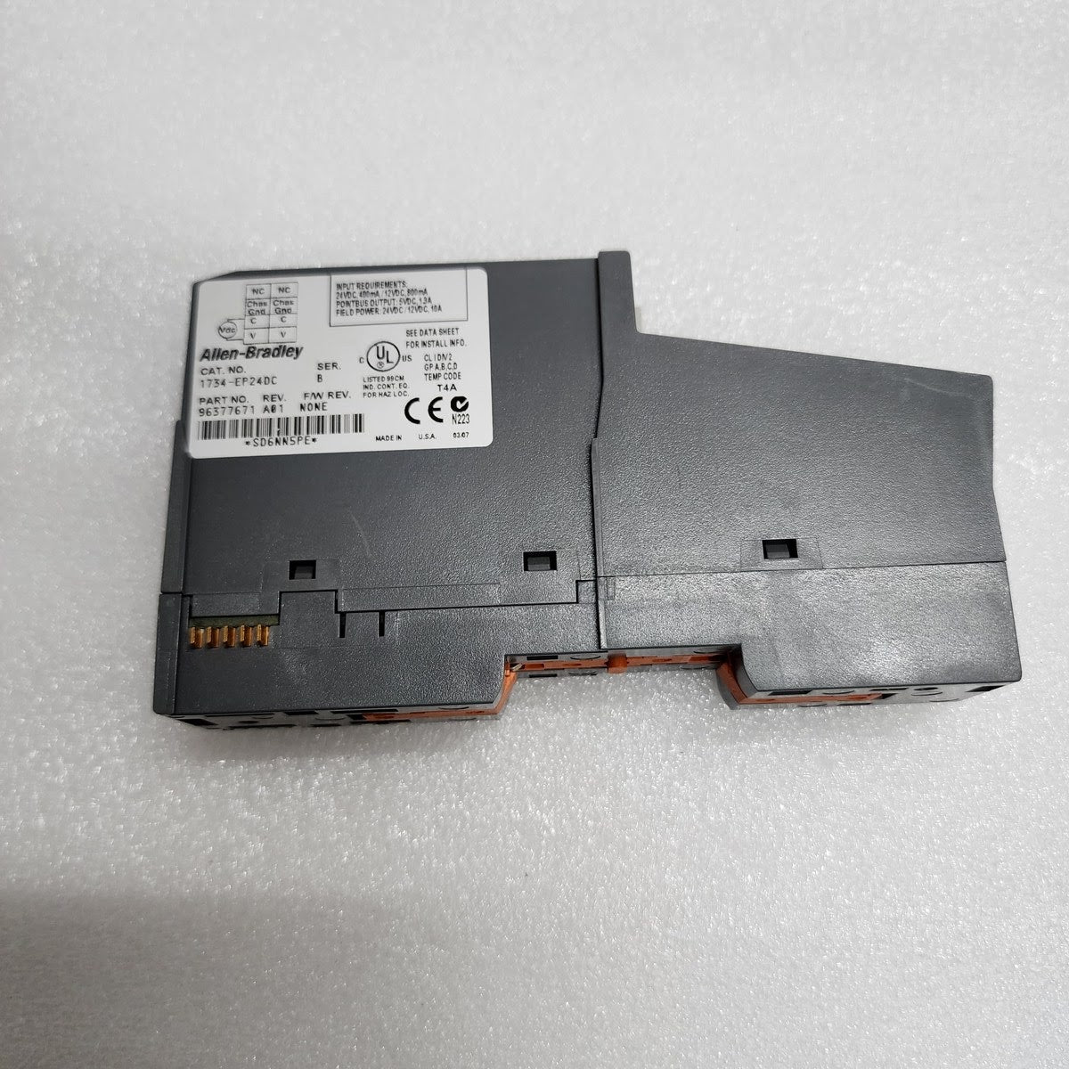 ALLEN BRADLEY CAT 1734-EP24DC EXPANSION POWER SUPPLY SER B 96377671