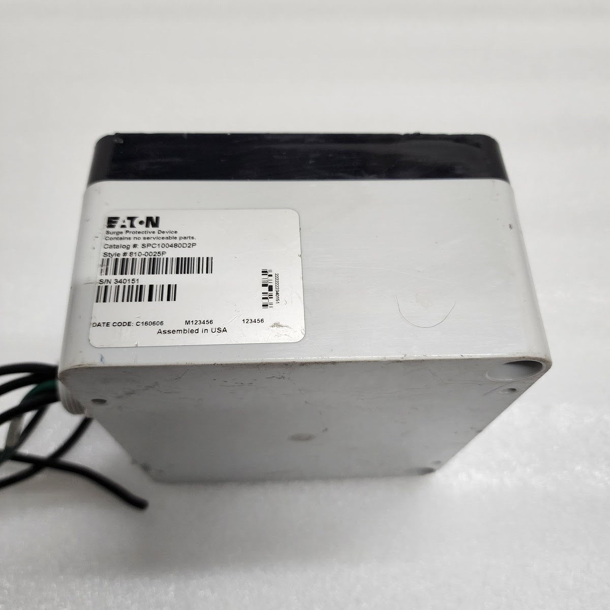 EATON SPC SERIES SPC100480D2P SURGE PROTECTION DEVICE 480 DELTA VAC 200kA 810-00