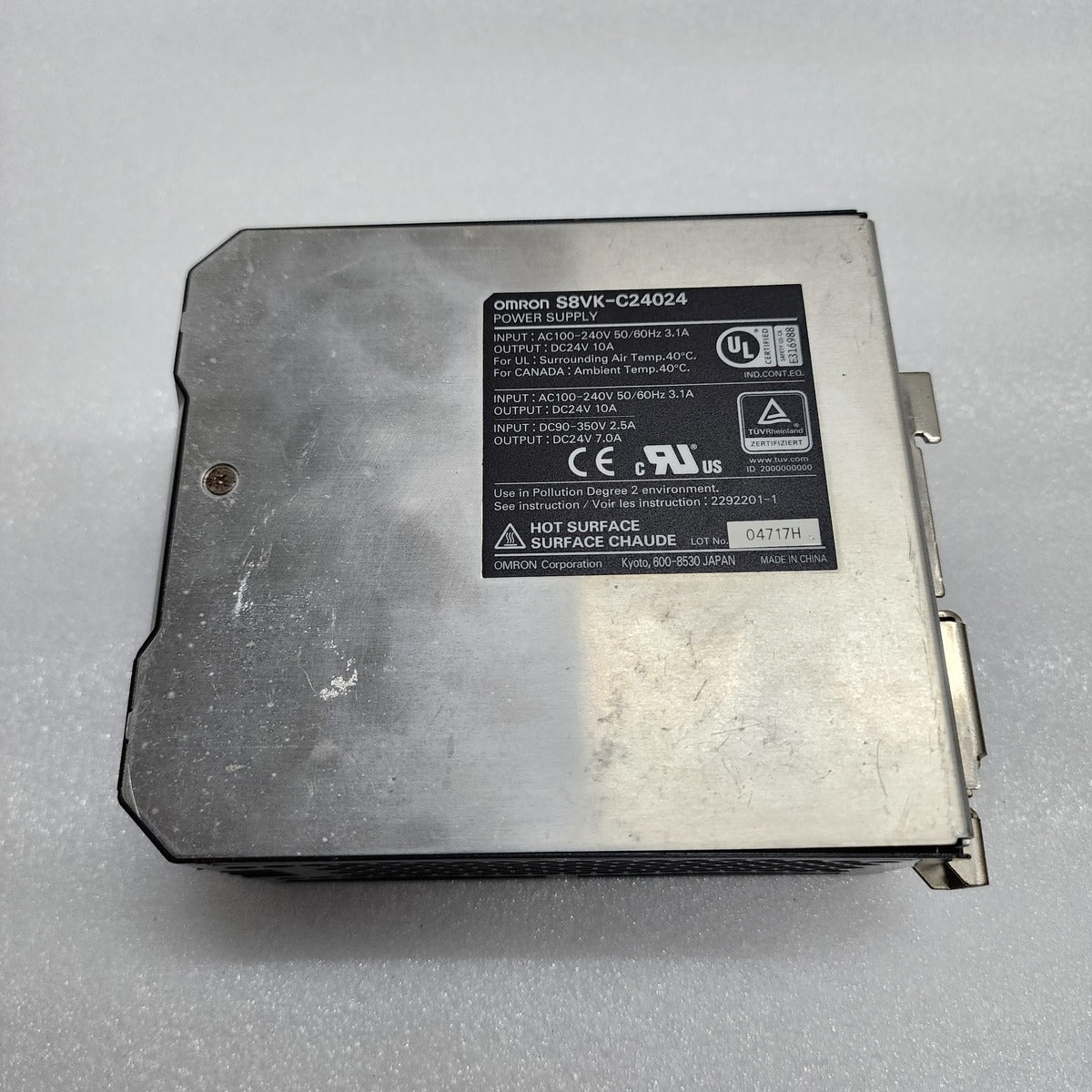 OMRON S8VK-C24024 POWER SUPPLY DC24V 10A