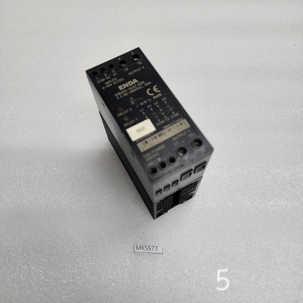ENDA ERDA2-425Z SSR SOLID STATE RELAY 2X50-480VAC 25A