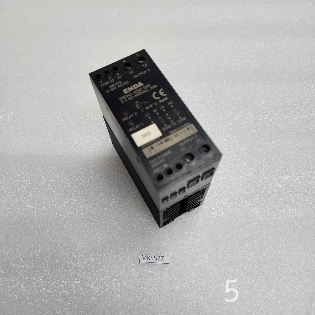 ENDA ERDA2-425Z SSR SOLID STATE RELAY 2X50-480VAC 25A