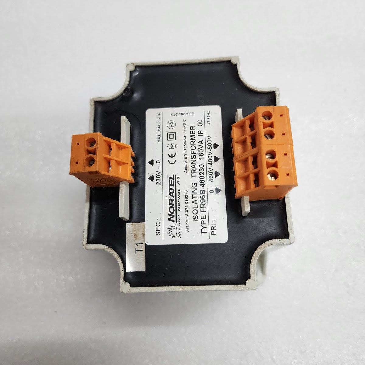 NORATEL FR96B-460230 ISOLATING TRANSFORMER 180VA 3-071-096270 230V