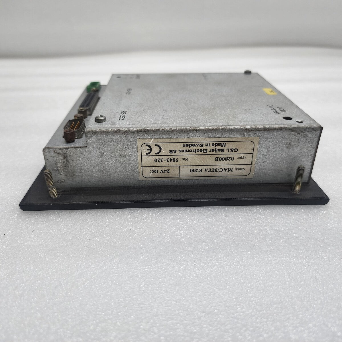 G&L BEIJER MAC MTA E200 GRAPHICAL OPERATOR TERMINAL 02800B 24VDC 9843-320