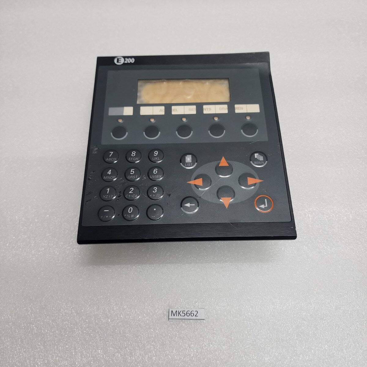 G&L BEIJER MAC MTA E200 GRAPHICAL OPERATOR TERMINAL 02800B 24VDC 9843-320