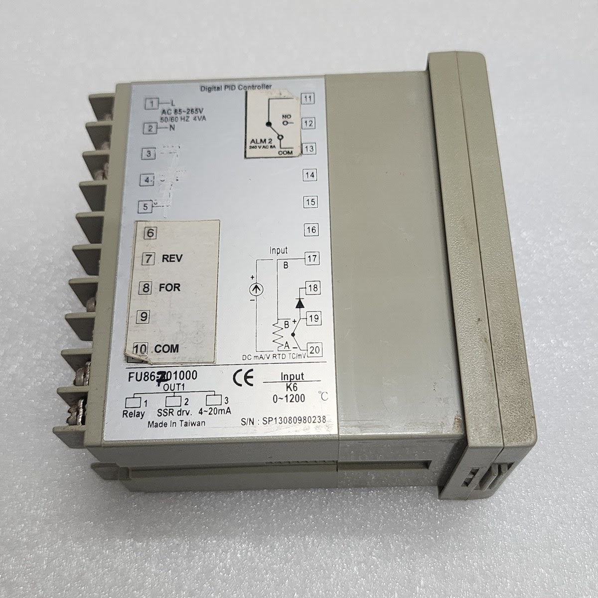 TAIE FU86 PID TEMPERATURE CONTROLLER FU86-701000 85-265V FU86701000