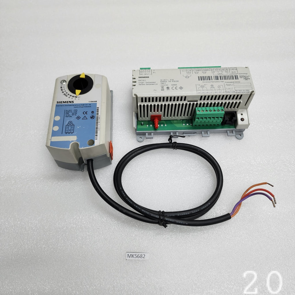 SIEMENS RXC32.1 CONTROLLER WITH GLB 131.1E ACTUATOR 24VAC