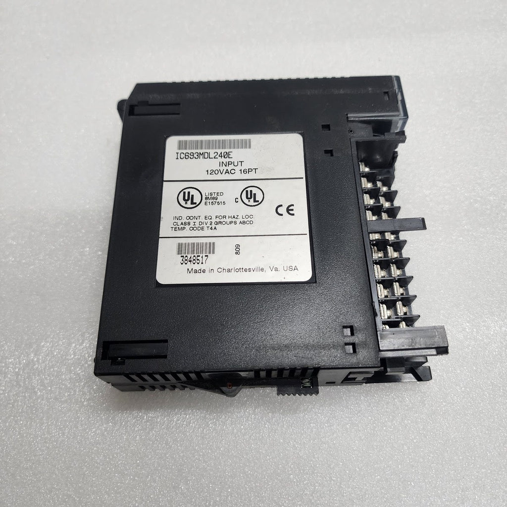 GE FANUC IC693MDL240E 16PT INPUT MODULE 120VAC