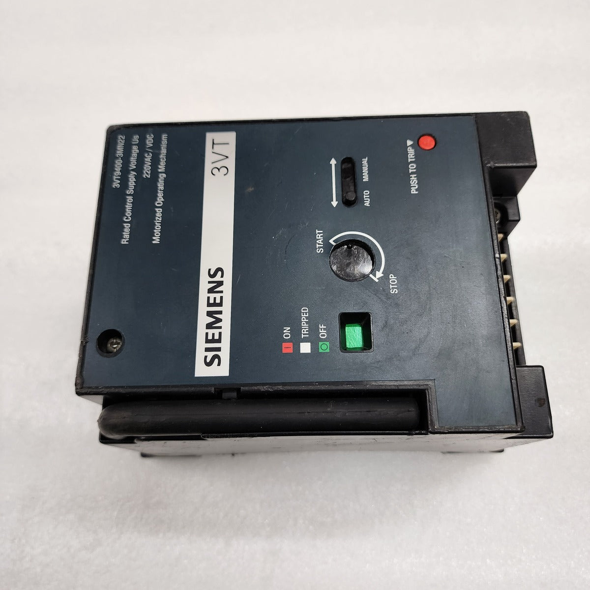 SIEMENS 3VT9400-3MN22 VT400 MOTORIZED OPERATING MECHANISM 220VAC/VDC