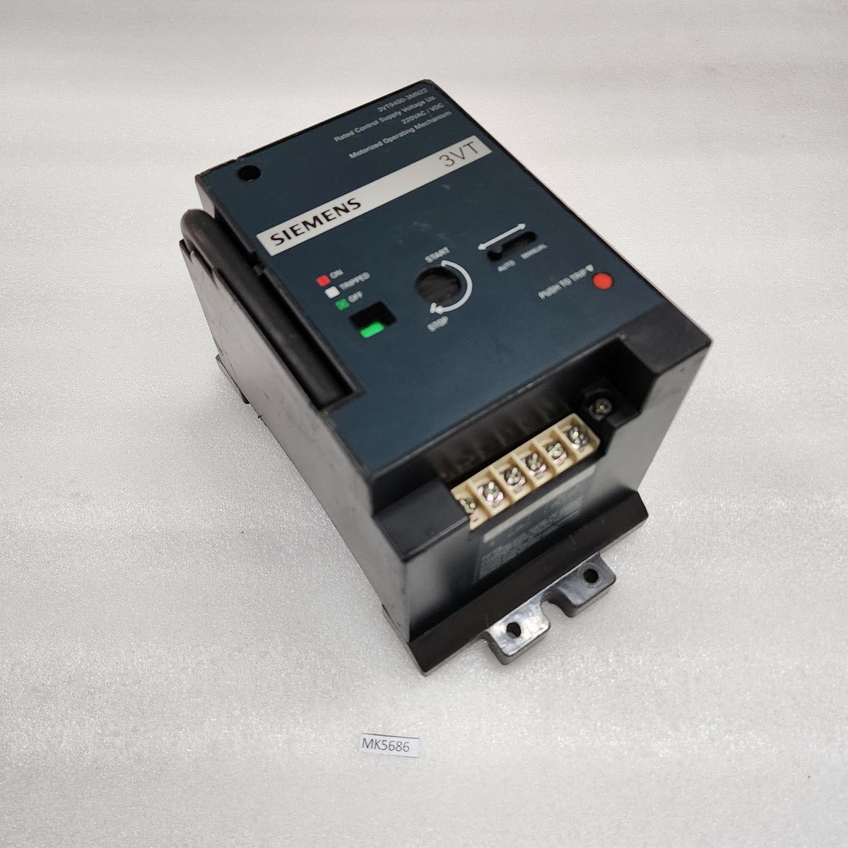 SIEMENS 3VT9400-3MN22 VT400 MOTORIZED OPERATING MECHANISM 220VAC/VDC