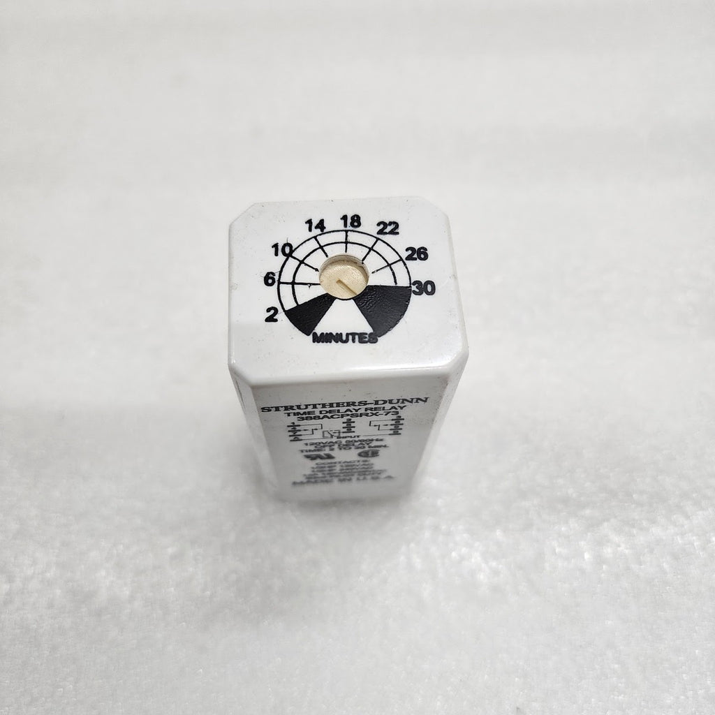STRUTHERS-DUNN 388ACPSRX-73 OFF TIME DELAY RELAY 120VAC 2-30M