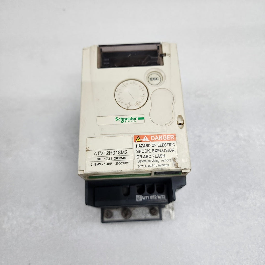 SCHNEIDER ELECTRIC ATV 12H018M2 VFD FREQUENCY DRIVE 0.18 kW 0.25 HP 200-240V
