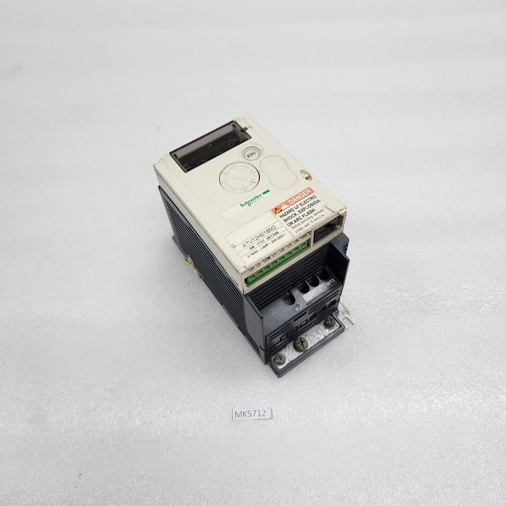 SCHNEIDER ELECTRIC ATV 12H018M2 VFD FREQUENCY DRIVE 0.18 kW 0.25 HP 200-240V