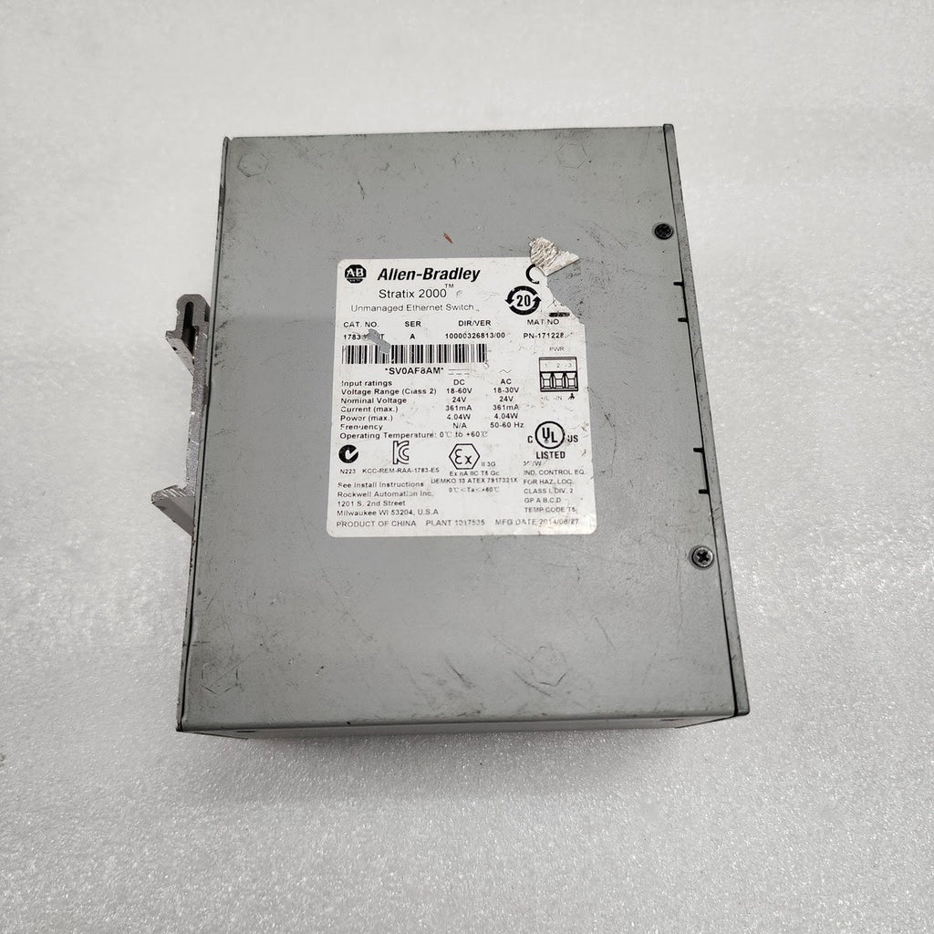 ALLEN BRADLEY CAT 1783-US8T ETHERNET SWITCH SER A 171228