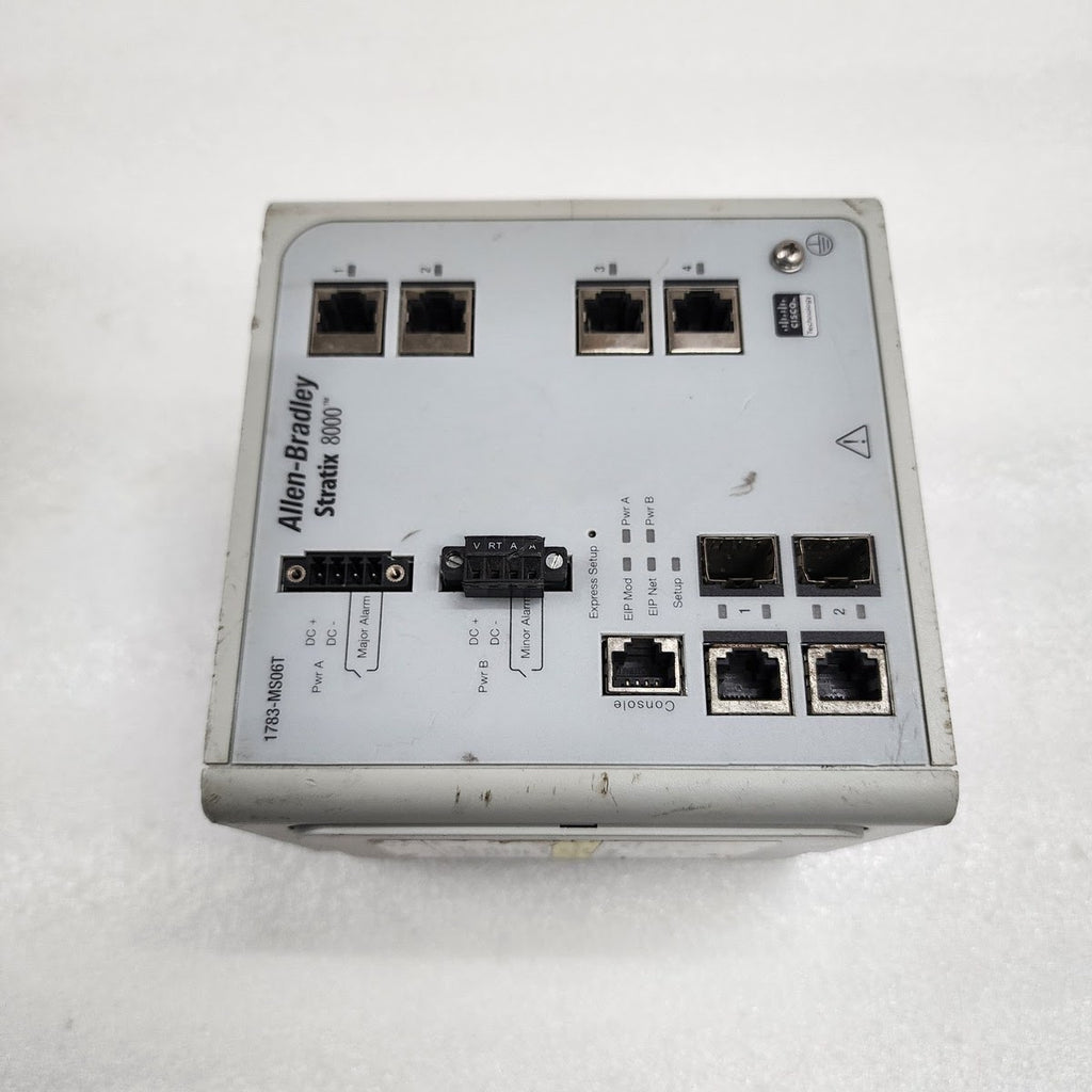 ALLEN BRADLEY CAT 1783-MS06T ETHERNET SWITCH  STRATIX 8000