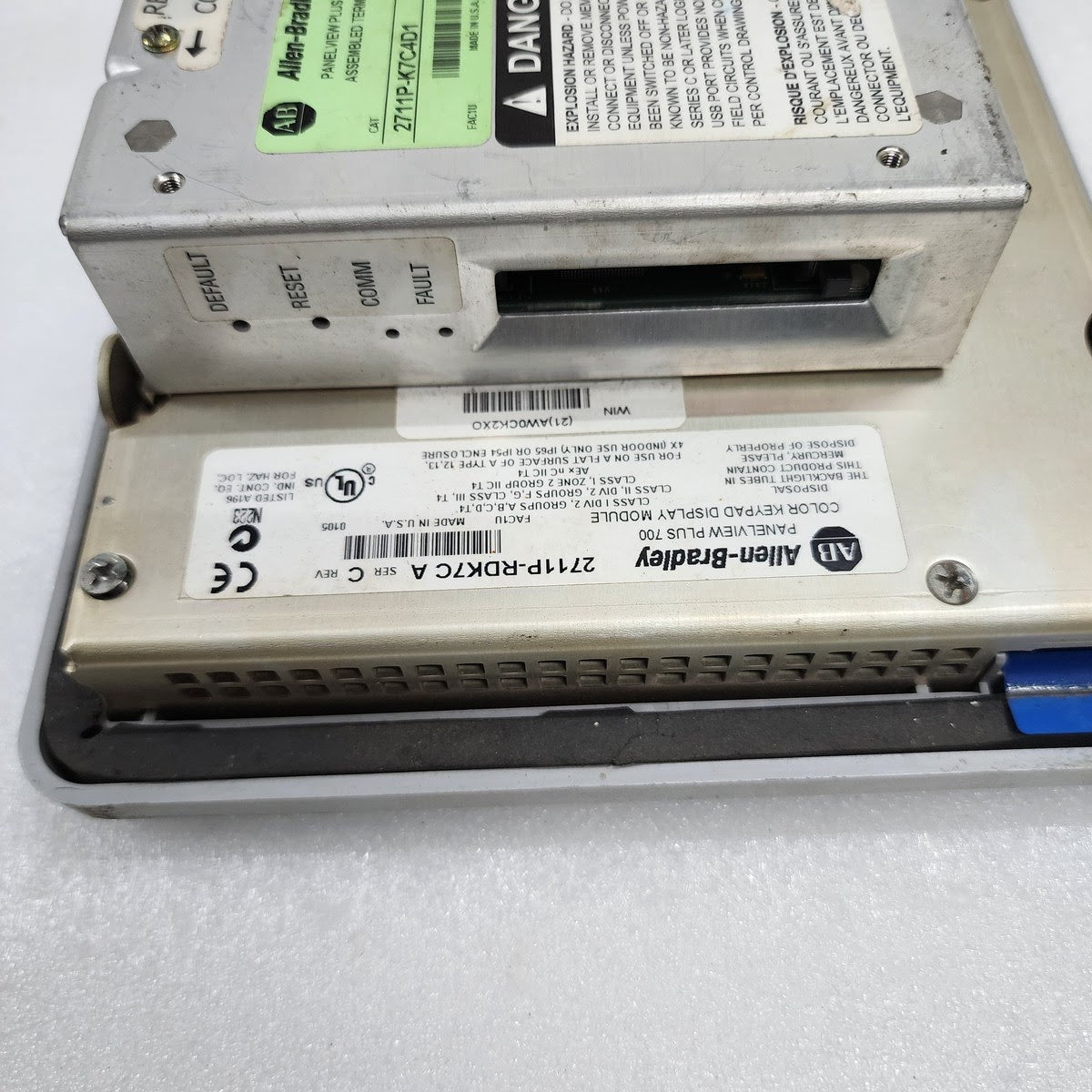 ALLEN BRADLEY CAT 2711P-K7C4D1 PANEL VIEW PLUS 700 2711P-RP1 DISPLAY KEYPAD 2711