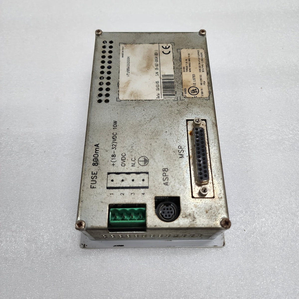 ESA VT155W00000N TERMINAL HMI TOUCH PANEL 24VDC - CHECK DISPLAY OUTPUT