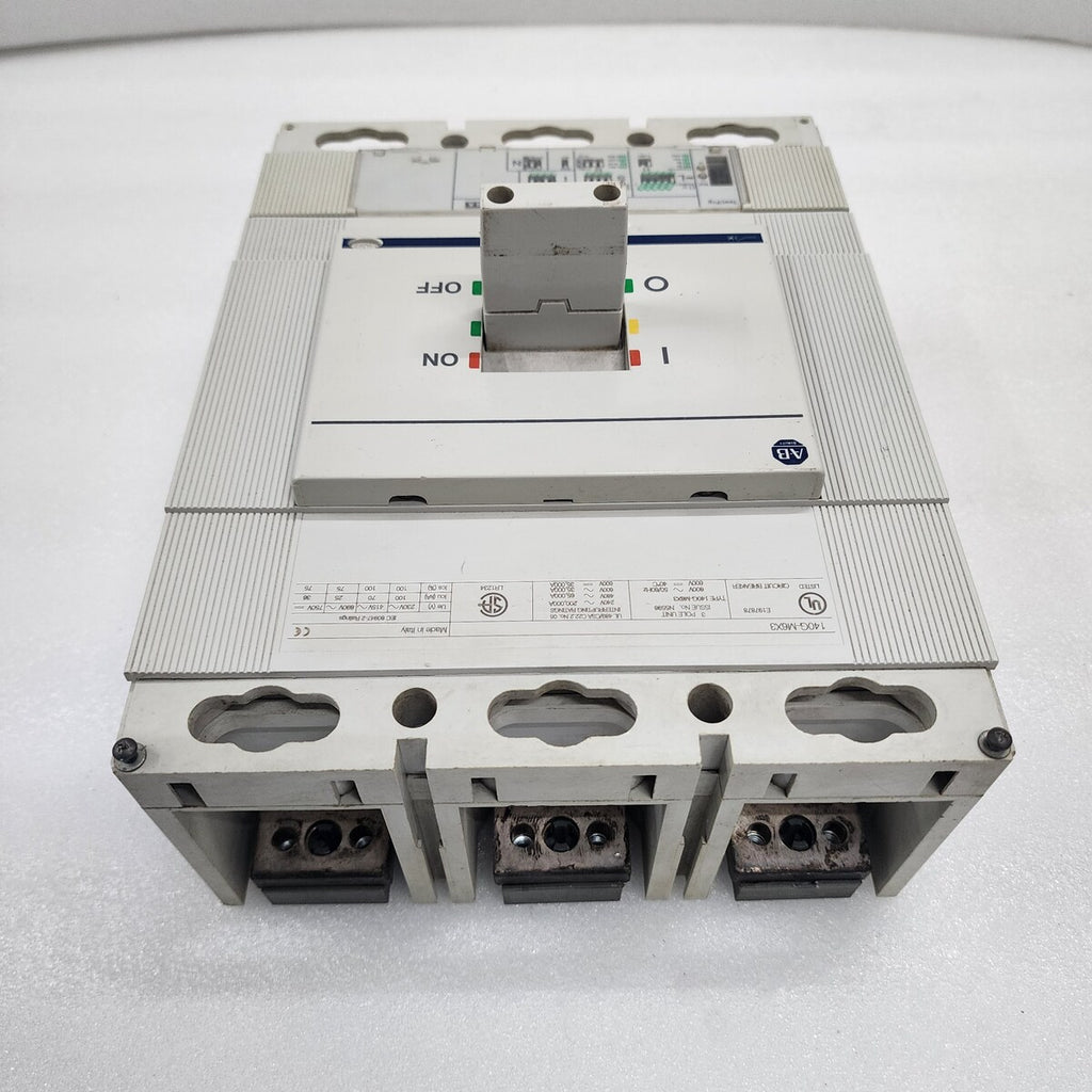 ALLEN BRADLEY CAT 140G-M6X3 CIRCUIT BREAKER 600A BE31025582
