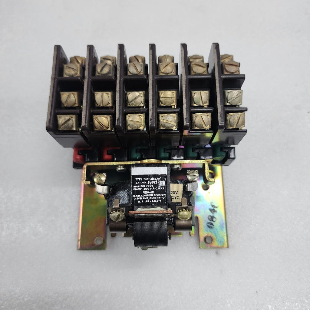 CLARK CONTROL DIVISION 5UF12-2-76 PMF A.C. RELAY BULLETIN 7305 10A 110-120V