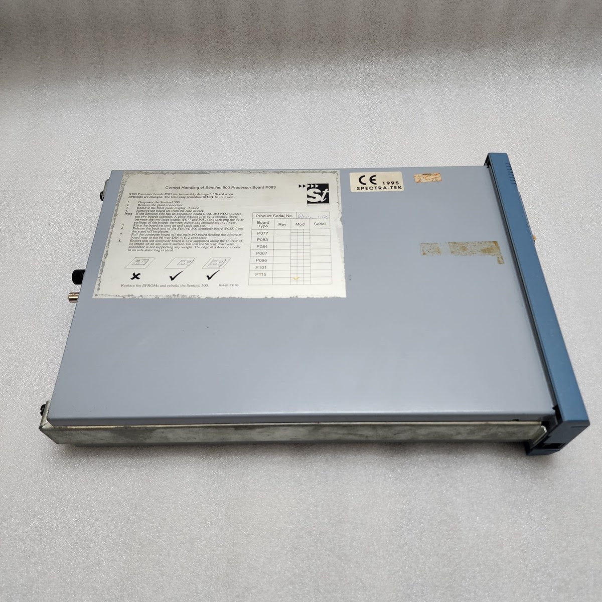 SPECTRA-TEK SENTINEL 500 PROCESSOR BOARD P083 FLOW COMPUTER