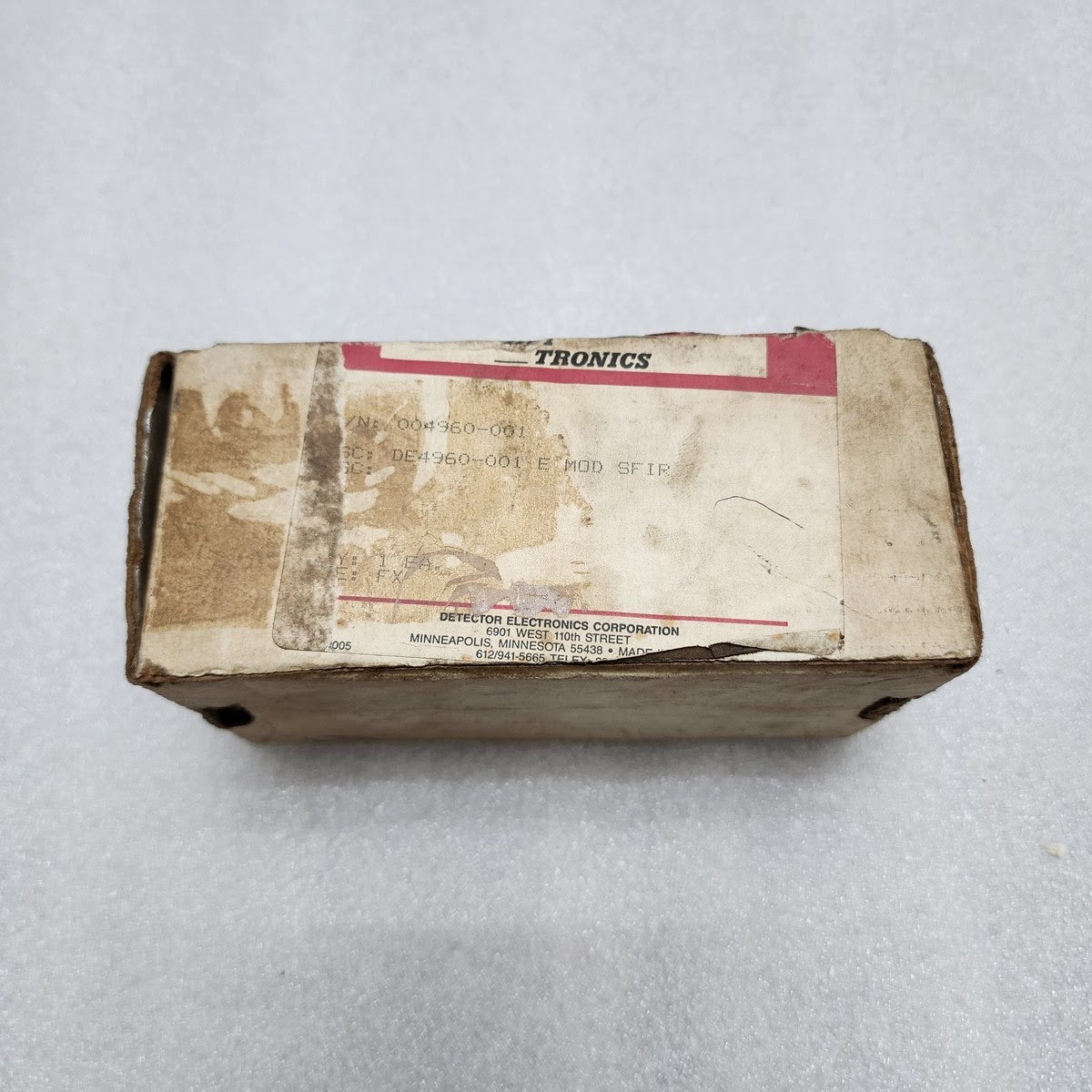 DET TRONICS DE4960-001 UNITIZED SINGLE FREQUENCY IR SENSOR MODULE 004961-001