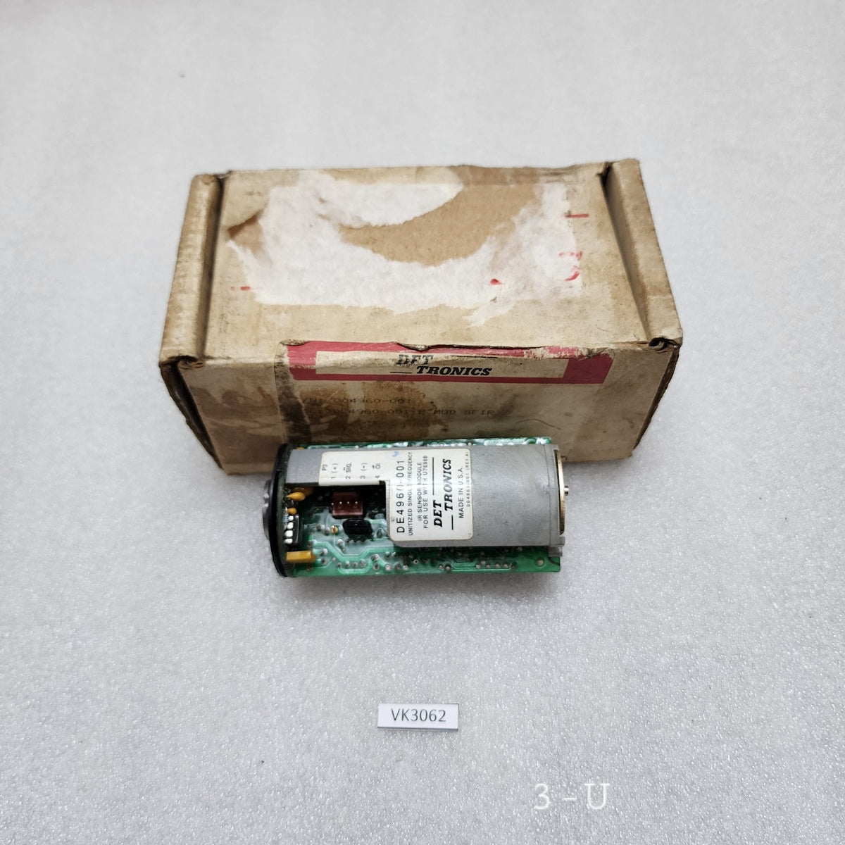 DET TRONICS DE4960-001 UNITIZED SINGLE FREQUENCY IR SENSOR MODULE 004961-001