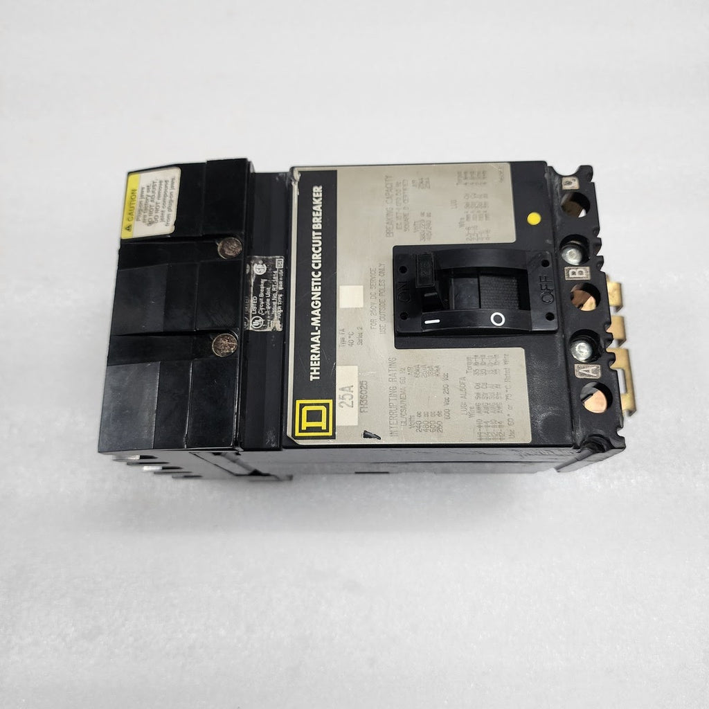 SQUARE D FH36025 THERMAL-MAGNETIC CIRCUIT BREAKER 25A