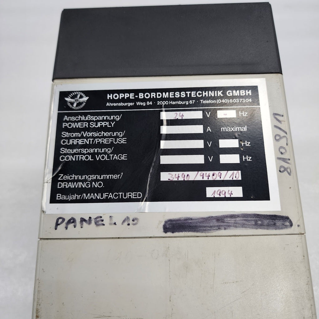 HOPPE BORDMESSTECHNIK EMERGENCY FIRE PUMP 24V 3490/9409/10