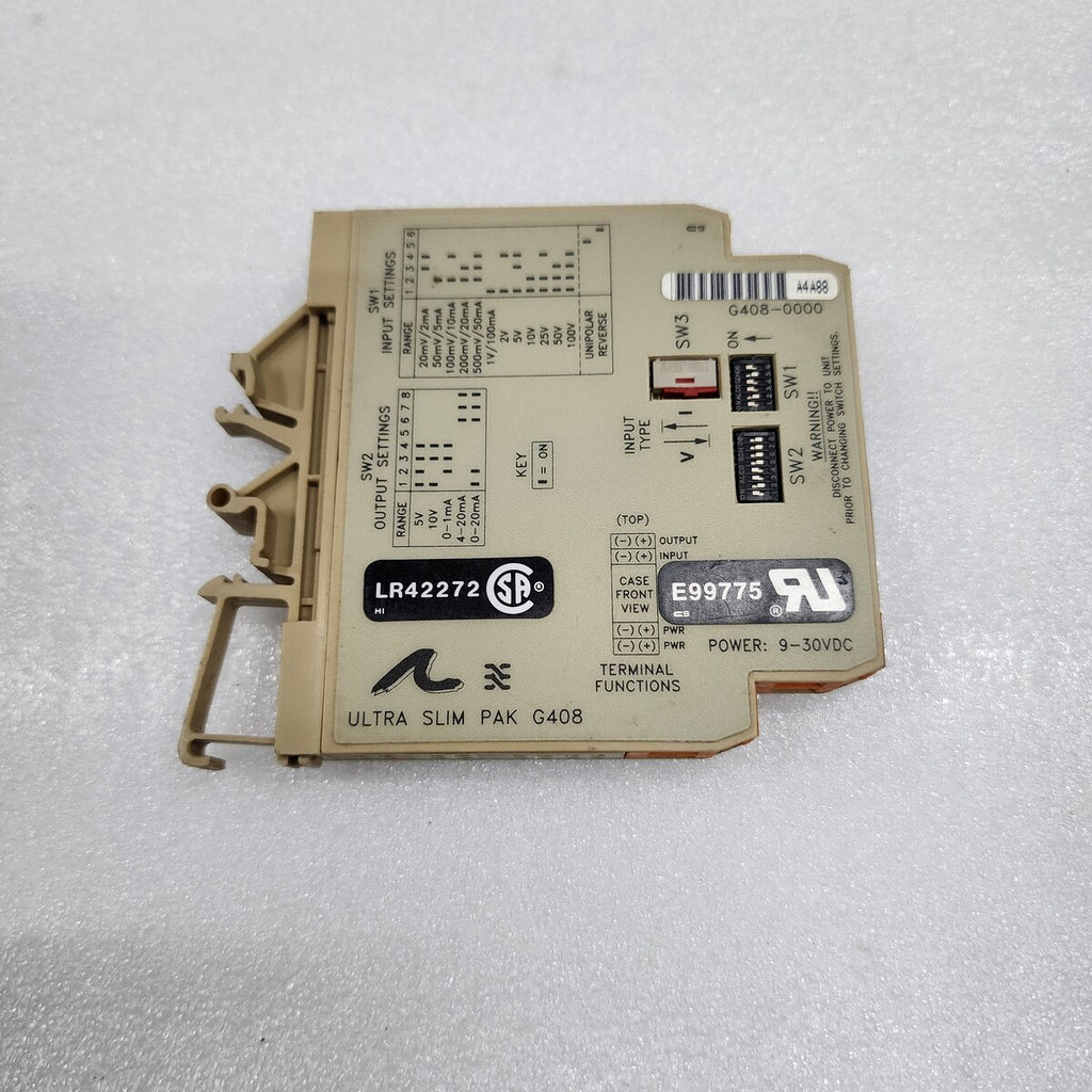 WEIDMULLER ULTRA SLIM PAK G408 DC-INPUT FIELD CONFIGURABLE ISOLATOR G408-0000