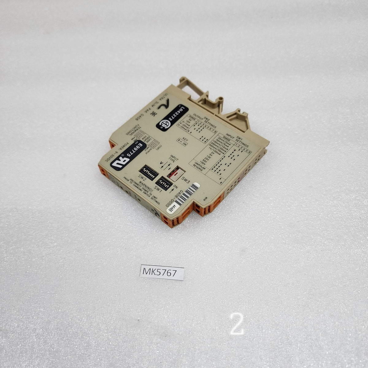 WEIDMULLER ULTRA SLIM PAK G408 DC-INPUT FIELD CONFIGURABLE ISOLATOR G408-0000
