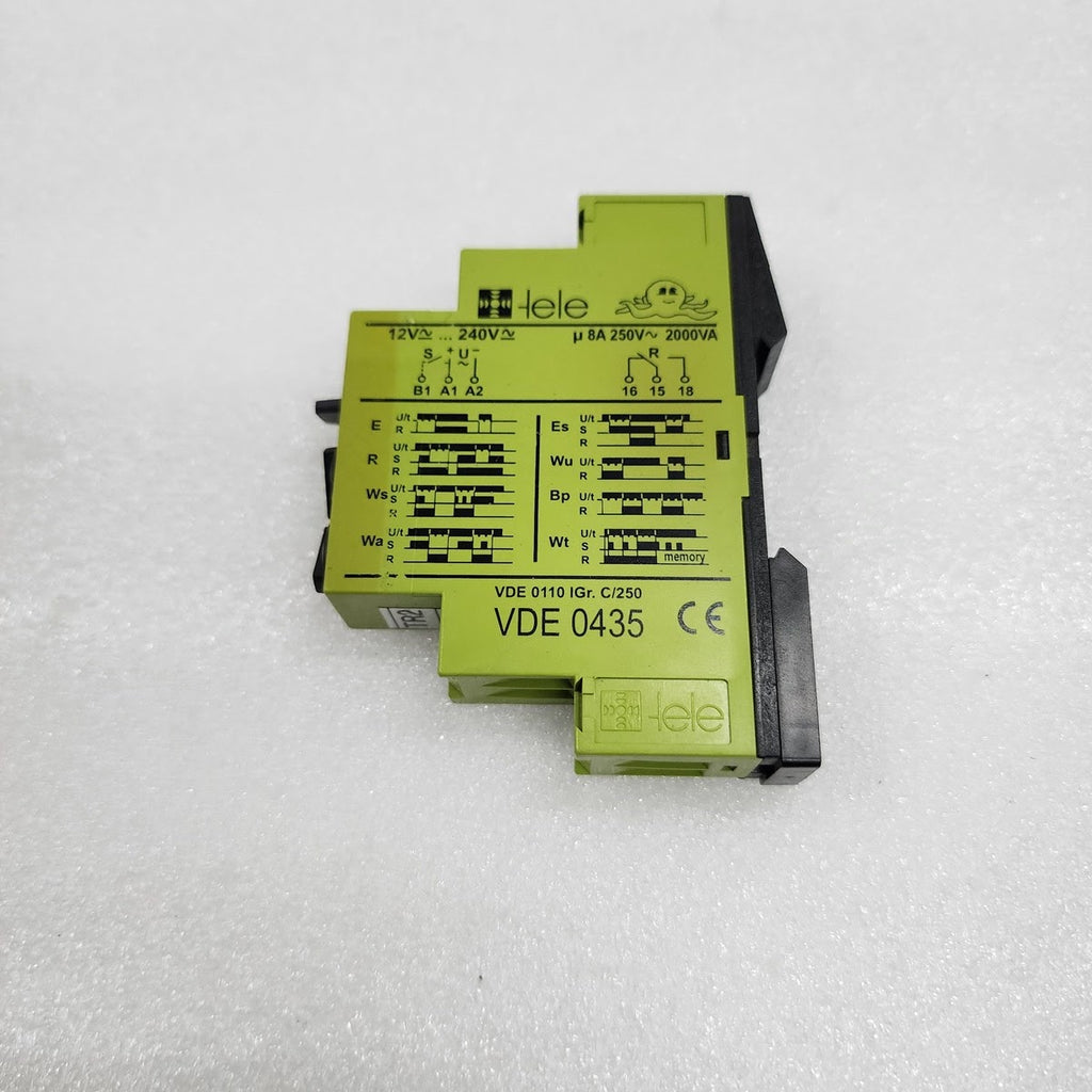 TELE OM1 MULTIFUNCTION TIMER RELAY 12-240V AC/DC